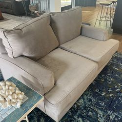 Gray Loveseat Couch Sofa 