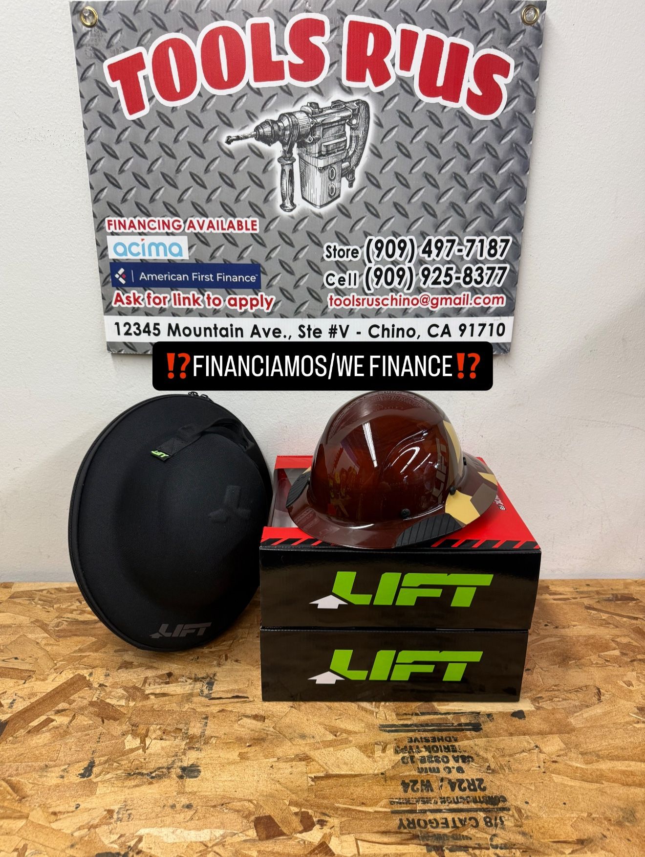 LIFT DAX Full Brim Hard Hat w/ Case Included**(FINANCIAMOS/WE FINANCE)**