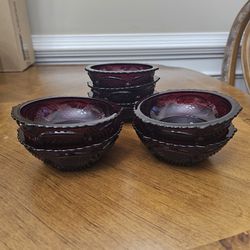 Red Crystal Bowls