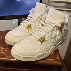 Gold Metallic Jordan Fours