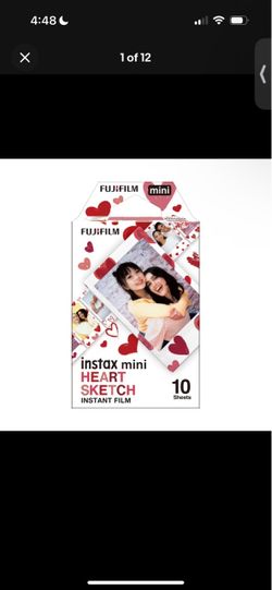 Fujifilm Instax Mini Heart Sketch Instant Film