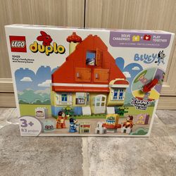 LEGO DUPLO Bluey “Bluey & Bluey’s Family House” + Memory Game – Brand New, Never Opened! 🏠