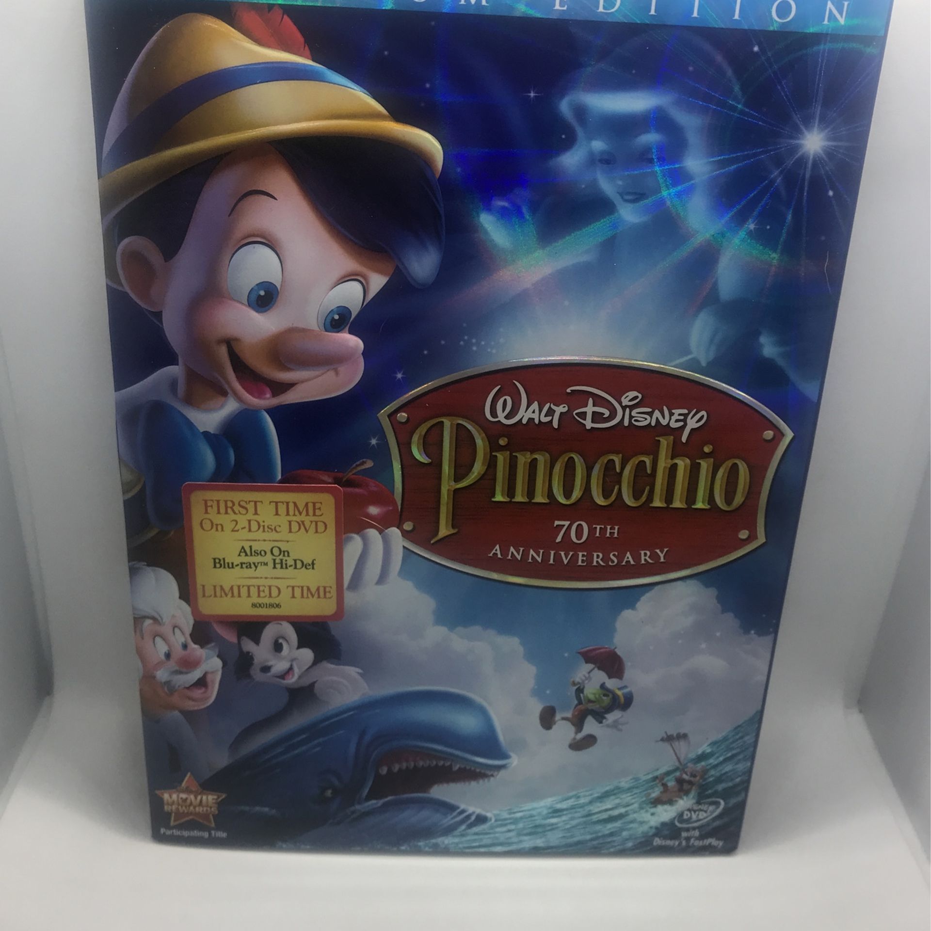Disney’s Pinocchio Platinum Edition DVD New