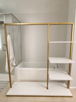 Metal Gold Clothing Rack