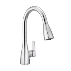 Moen Cleveland 76162 Slate Single Handle Kitchen Faucet Pull Down Sprayer Chrome