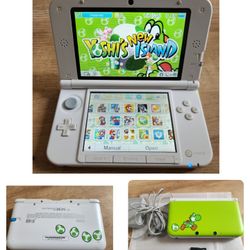 Nintendo 3DS XL Yoshi Edition - 64GB SD - 100+ Games