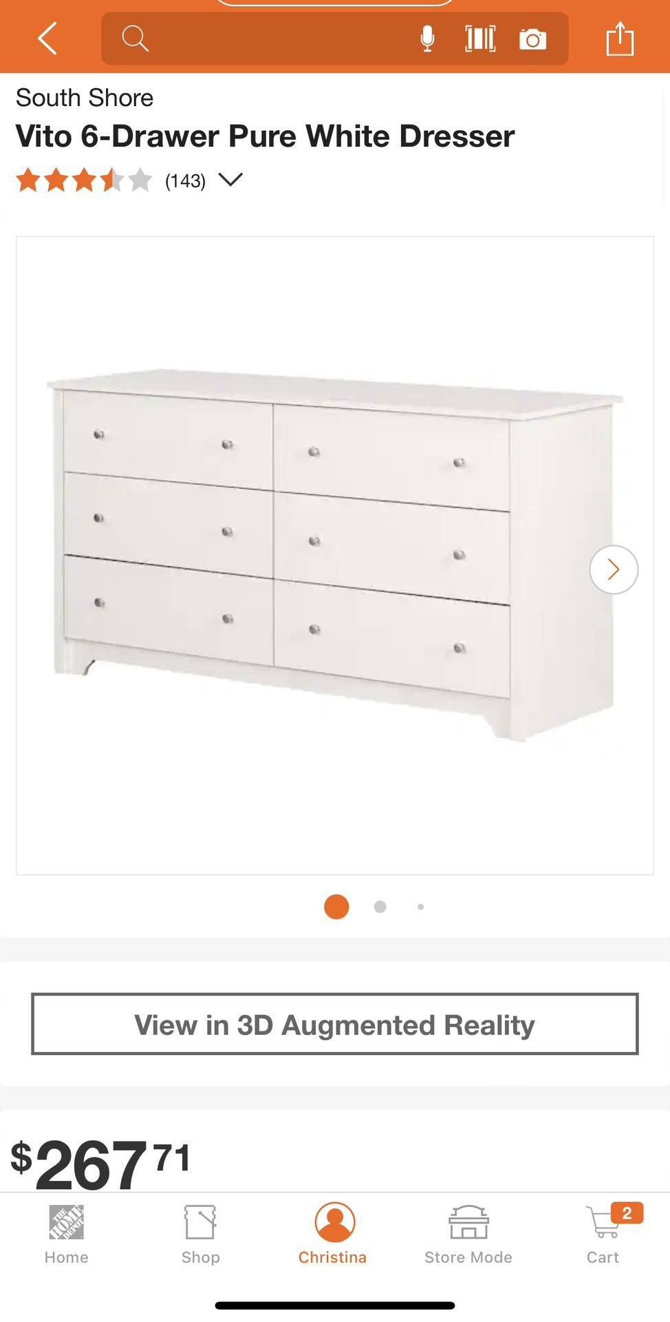 White Dresser