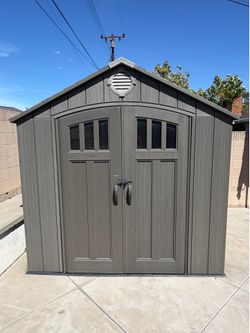 $550 OBO 7x7Lifetime Outdoor Storage Shed, Gray