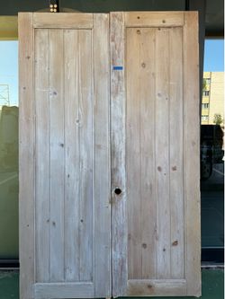 Wood French doors 60x96