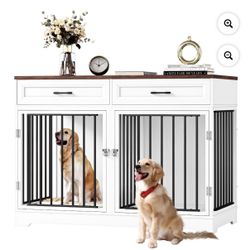 Wooden Double Dog Crate (KLV - PB - 054)