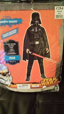 Child 4-6 star wars Darth Vader costume