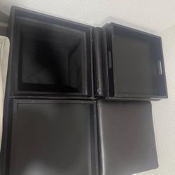 Leather Table With Storage 