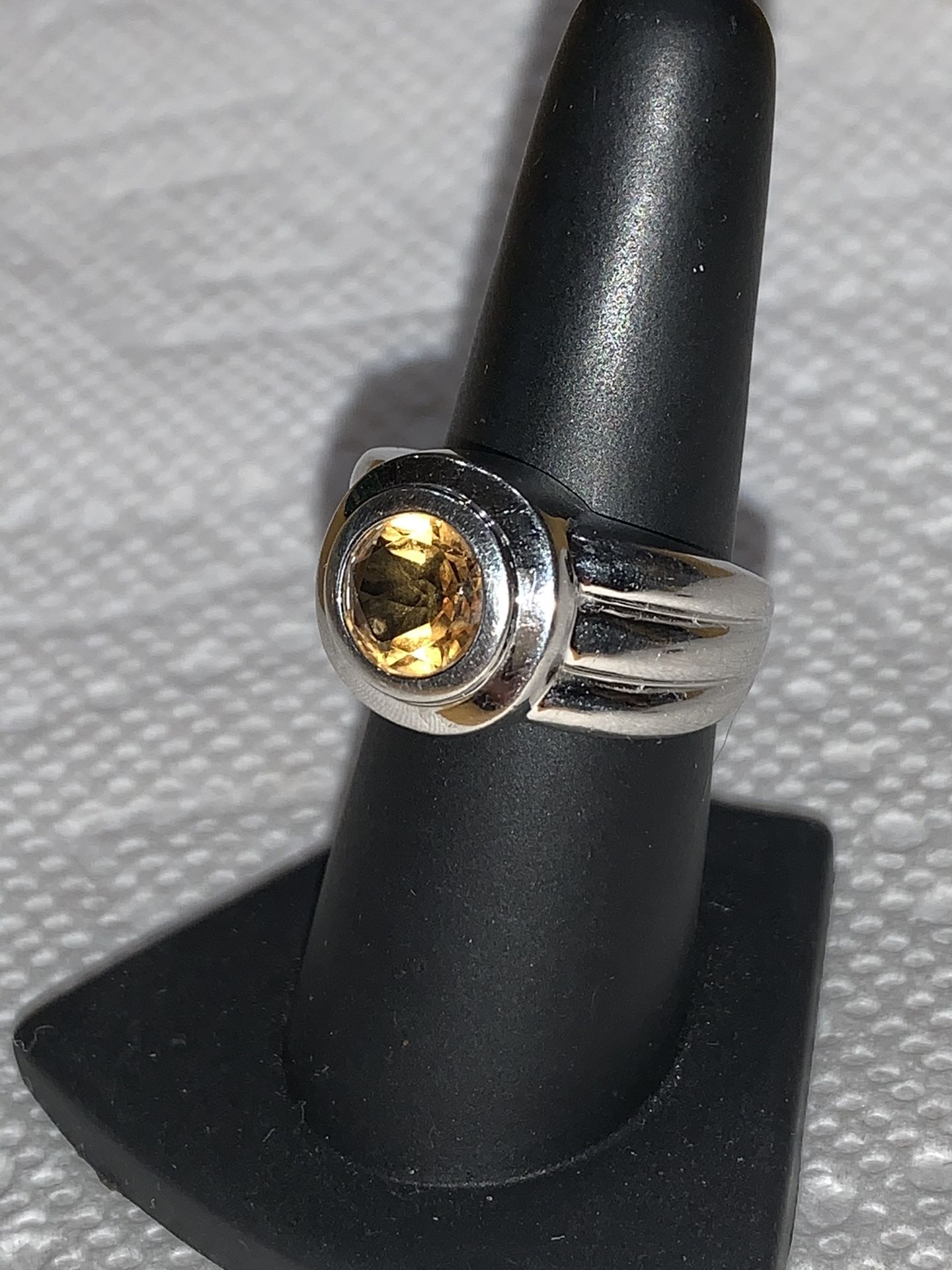 Citrine Sterling Silver Ring