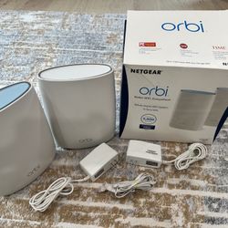 Orbi Whole House Mesh Router System Witb Satellite