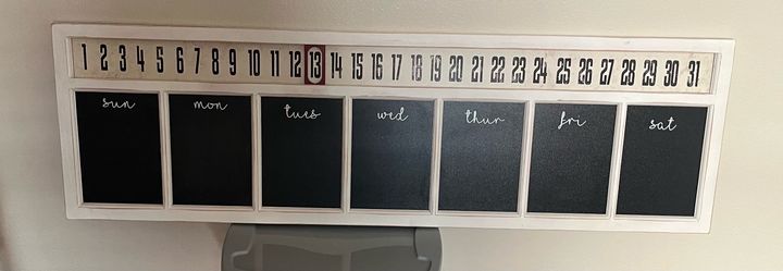 Weekly calendar