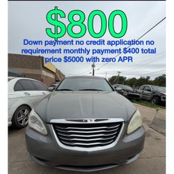 2012 Chrysler 200 No Credit Application No Requirement