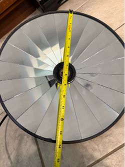 14” mirrored pendant light fixture