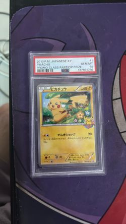 2013 Pokemon Japanese XY Promo Class Participation Prize Pikachu PSA 10