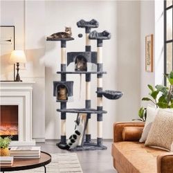 Cat Tree with Scratching Post 79 Inch