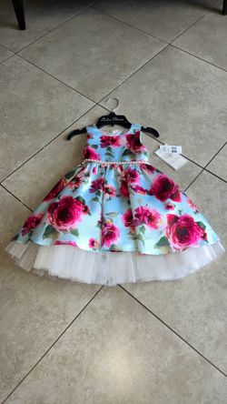 Couture Princess Flower Dress, Size 4