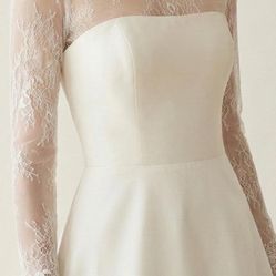 Sheer Lace Bridal Topper