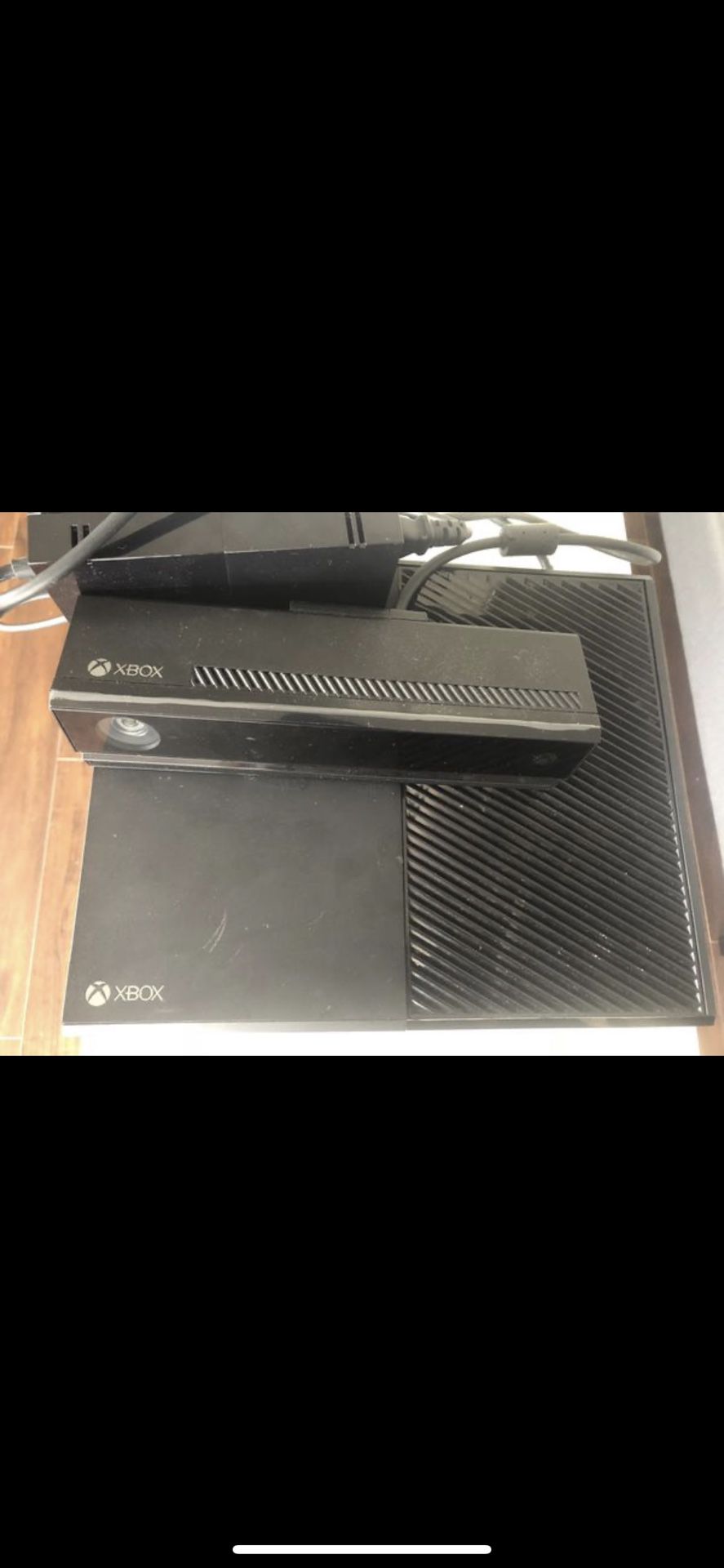 X Box One + Kinect Sensor + power supply brick