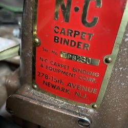 NC Carpet Binding Machine 