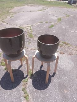 Green Terracotta Planters