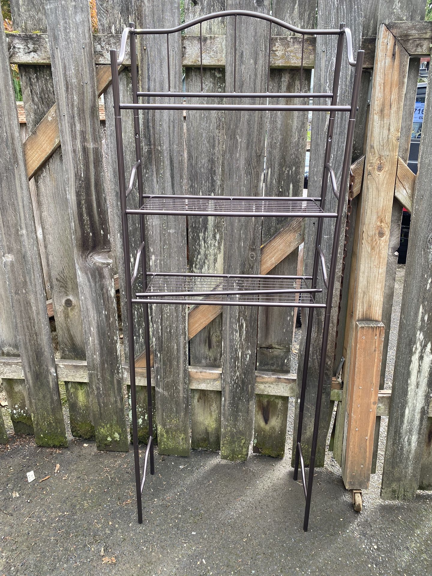 Bronze Metal Over-The-Toilet Storage Rack