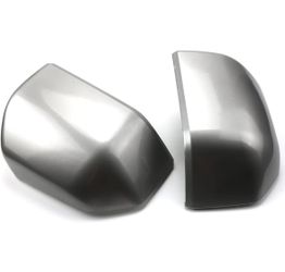 Painted Ingot Silver UX For 15-20 Ford F150 Mirror Cover Replacement Skull Caps
