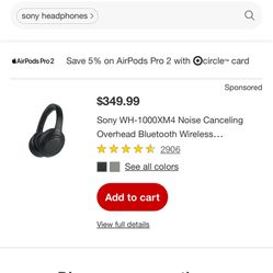 Sony Wh-1000xm4 Headphones 