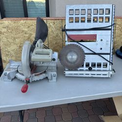 Table Saw And Miter Saw 