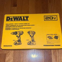 DEWALT 20V MAX Cordless Drill and Impact Driver, Power Tool Combo Kit with 2 Batteries and Charger