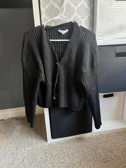 Black Knit Cardigan
