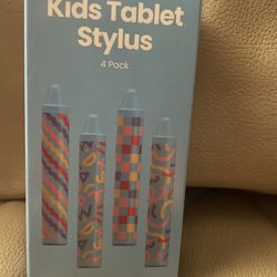 Kids Tablet Stylus 4-Pack - Multicolor NWT Fun Art Phone Crayon Style Unique