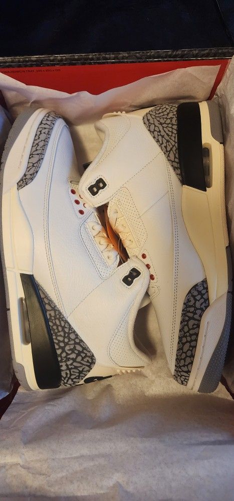 Jordan 3 Retro White Cement Reimagined Size 11 New $350