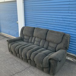 Delivery ~ Gray Recliner Sofa Couch 