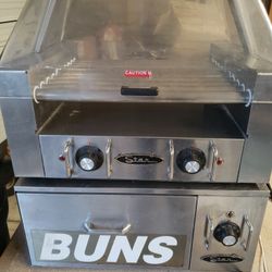 Hot Dog Roller Cooker And Bun Warmer