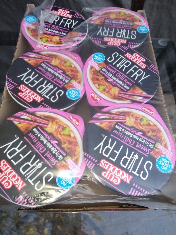 Cup Noodles Stir Fry Sweet Chili Flavor Style Asian for Sale in Los