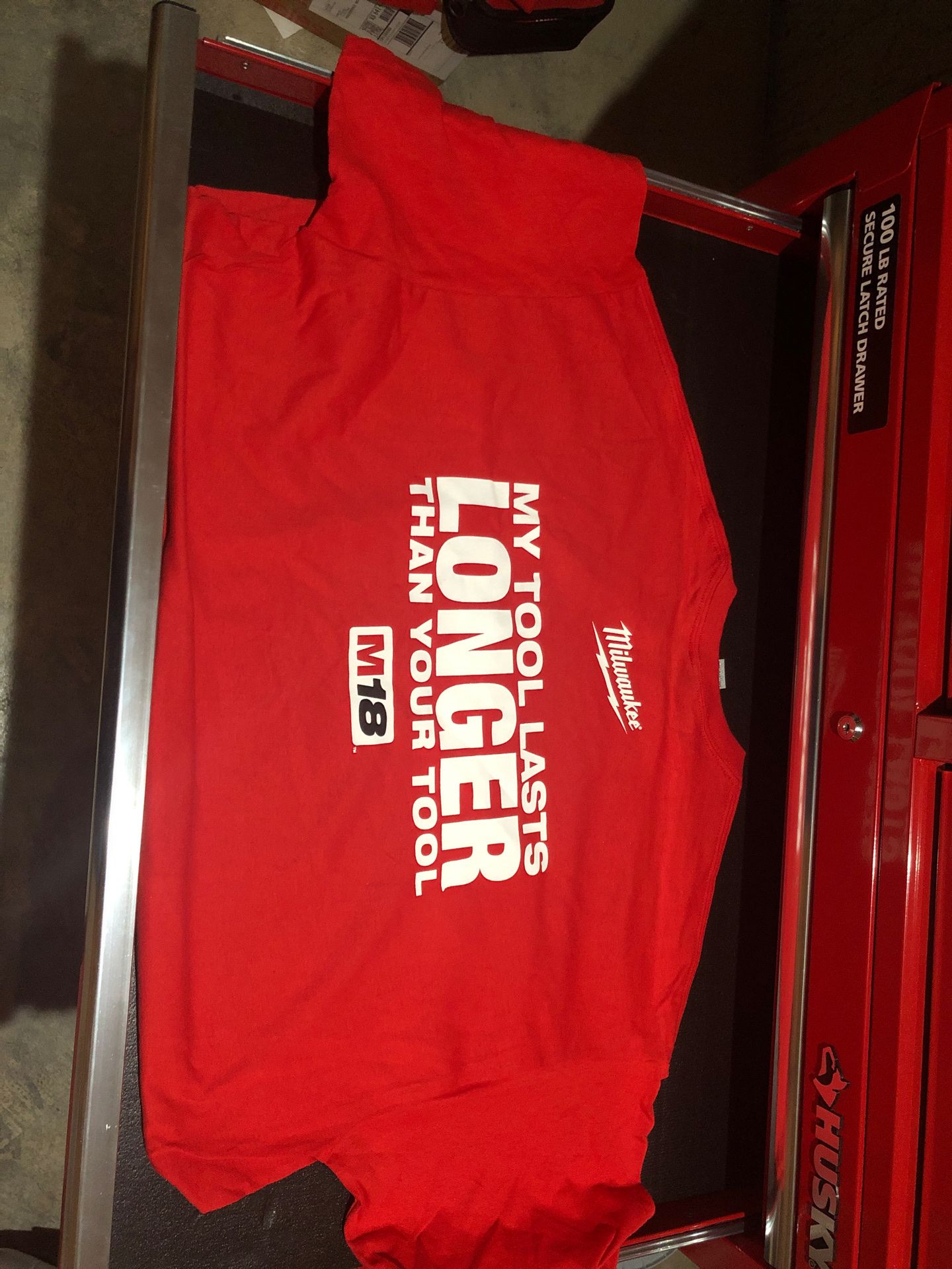 Milwaukee tool tee shirt. Size 2xl