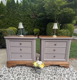 King sized pair of nightstands