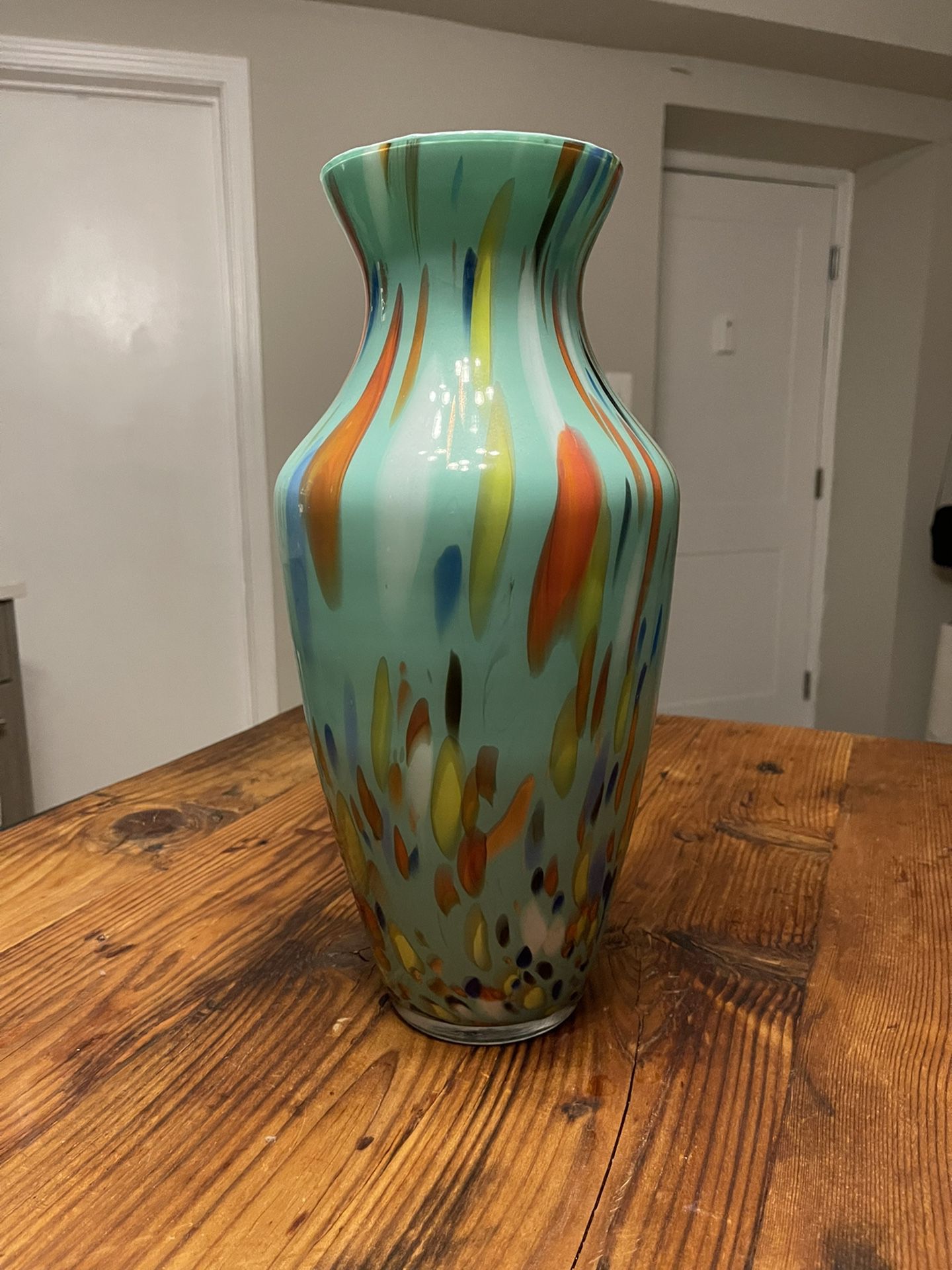 Tall Glass Vase