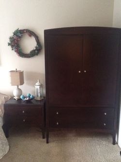Armoire and 2 Nightstands