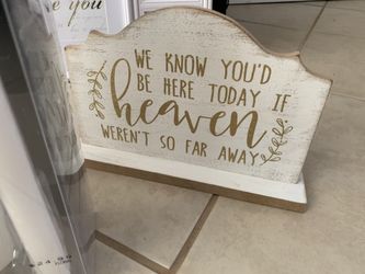 Weddding item; Memorial table sign