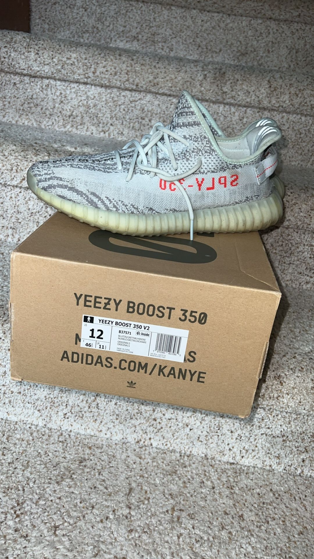Yeezy Blue Tint Size 12