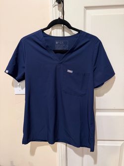 FIGS Technical Collection Scrub Top Navy Size S FormX