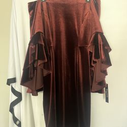 Tahari ASL Velvet Cocktail Dress 