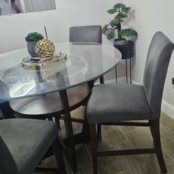 5pieces Round Table 4 Chairs 