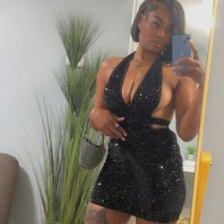 Sexy After Five Shimmer Dress
