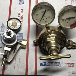 Victor Dual Gauge Oxy Acetylene Pressure Regulator  + TapRite CO2 Pressure Regulator
